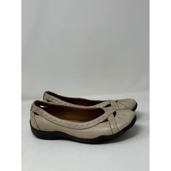 Clarks Artisan Leather Flats Balletcore Slip On Casual Shoes Comfort Walking 8 - Picture 3 of 10